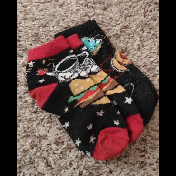 2 pairs kids 3-5 space socks - Picture 1 of 1